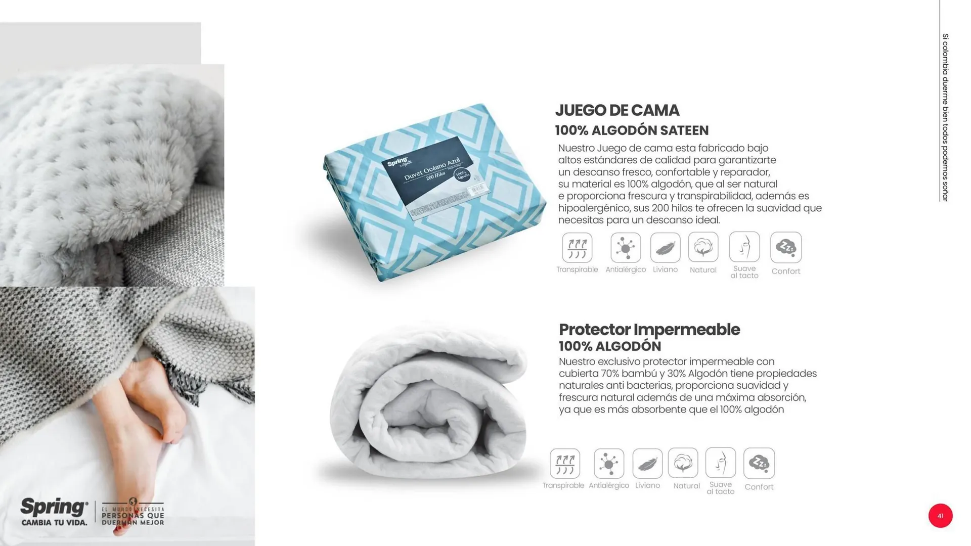 Catalogo de Catálogo Colchones Spring 3 de septiembre al 30 de septiembre 2025 - Pag 41