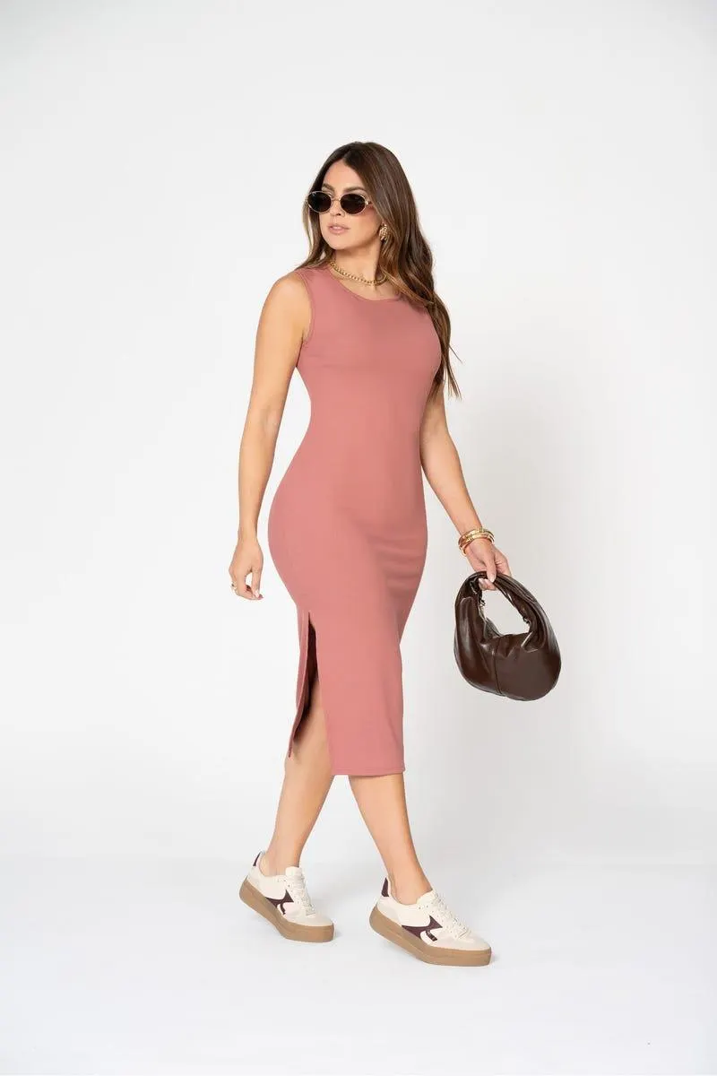 VESTIDO LARGO Rosado