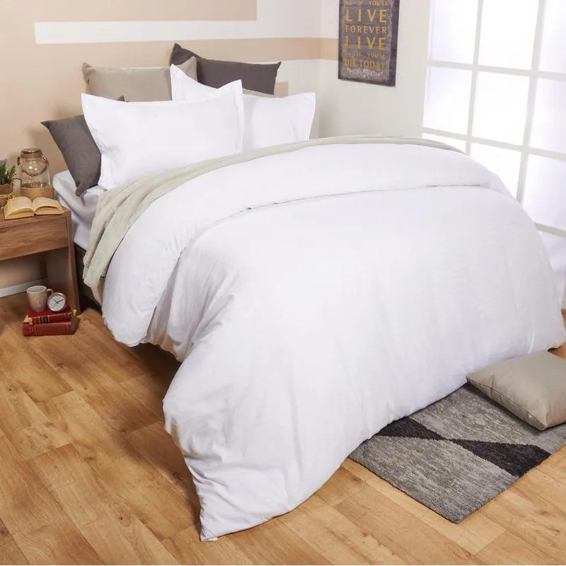 Forro para plumón microfibra unicolor blanco