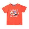Camiseta manga corta Juan roja para bebé niño