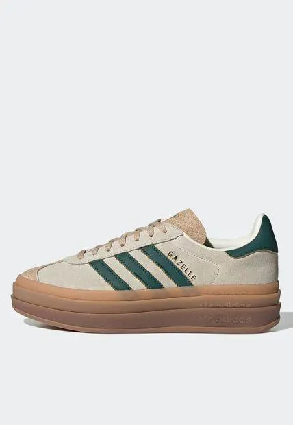 Tenis Lifestyle Beige-Verde-Café adidas Originals Gazelle Bold