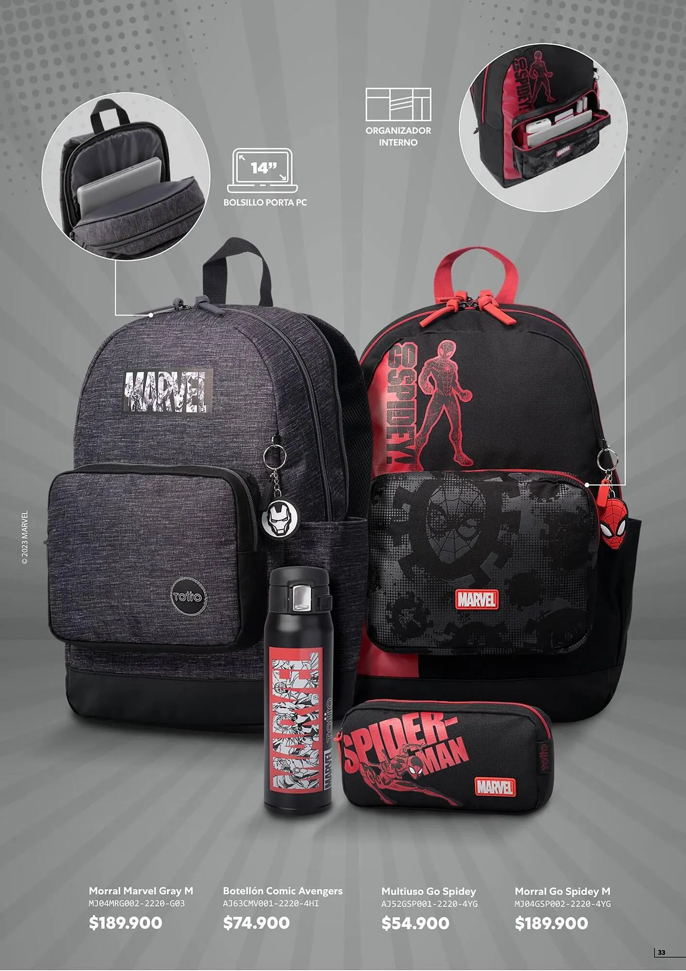 Catalogo de Catálogo Totto 1 de agosto al 31 de agosto 2023 - Pag 33