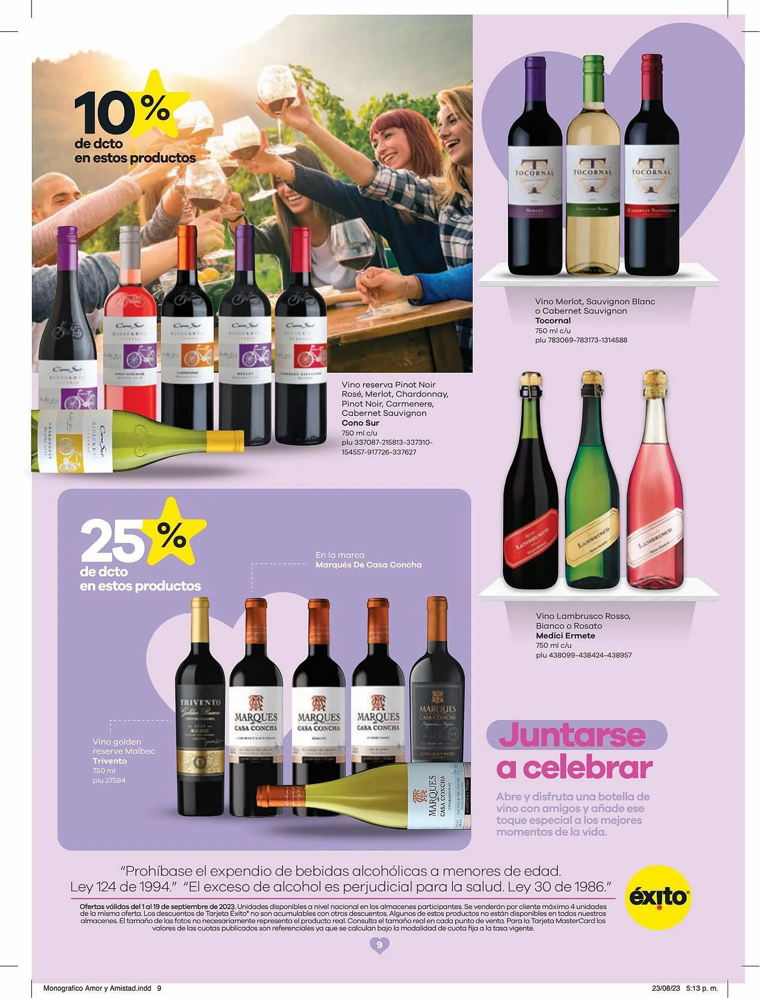 Catalogo de Catálogo Éxito 1 de septiembre al 19 de septiembre 2023 - Pag 9