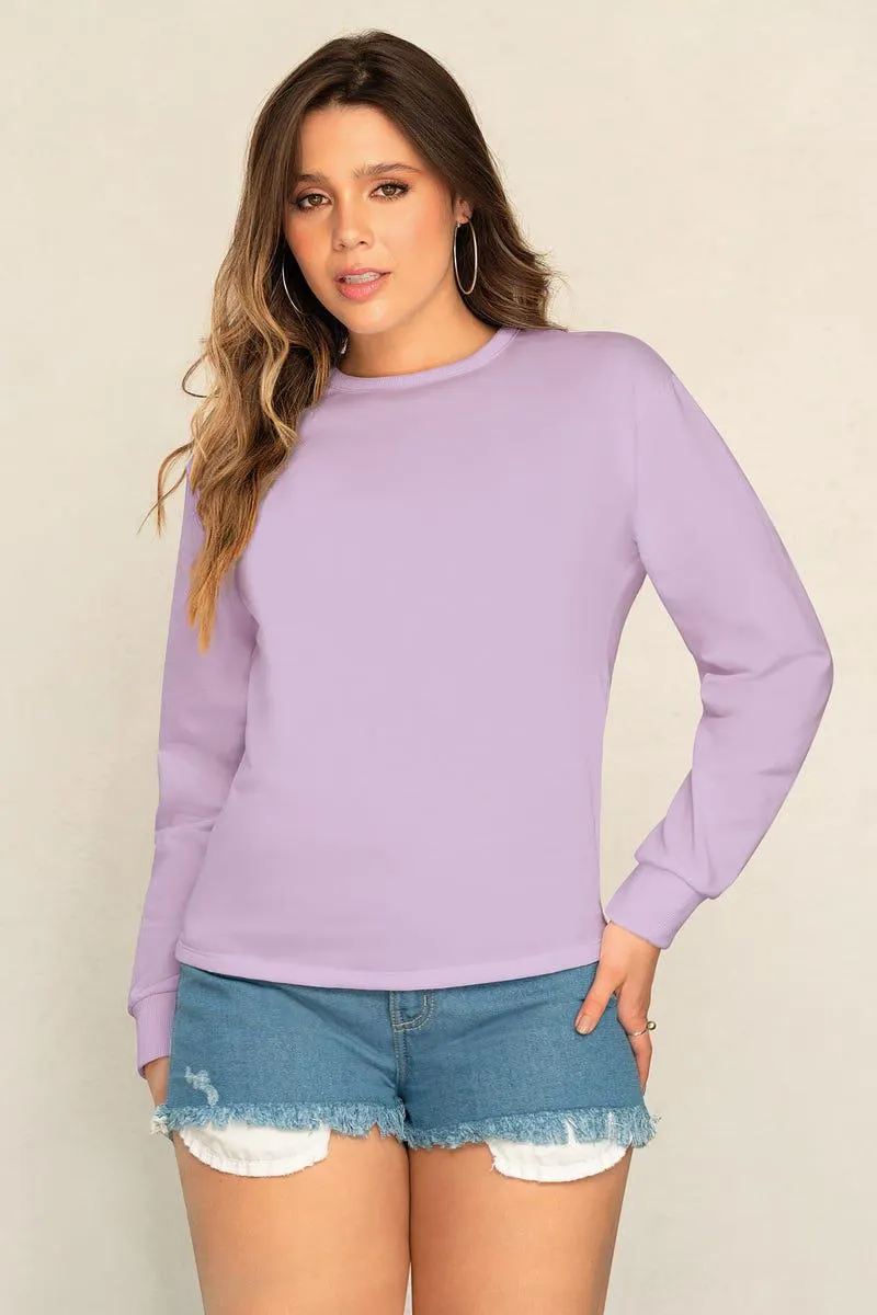 BUZO MANGA LARGA Morado