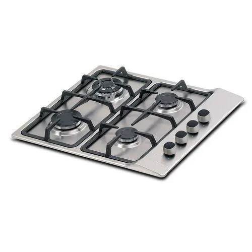 Estufa de empotrar en acero inoxidable Challenger de cuatro puestos de 58.5cm gas natural - SG 6051 EI