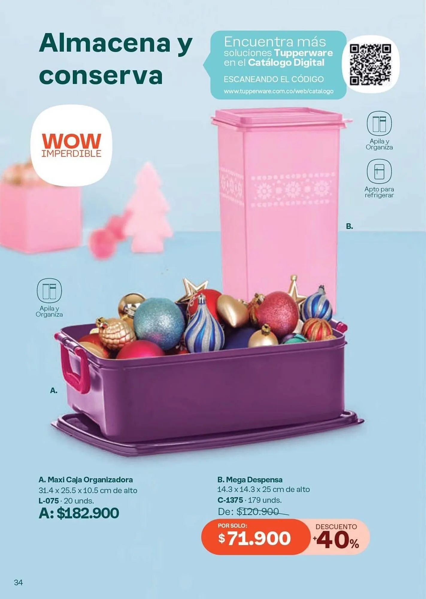 Catalogo de Catálogo Tupperware 19 de noviembre al 31 de diciembre 2024 - Pag 34