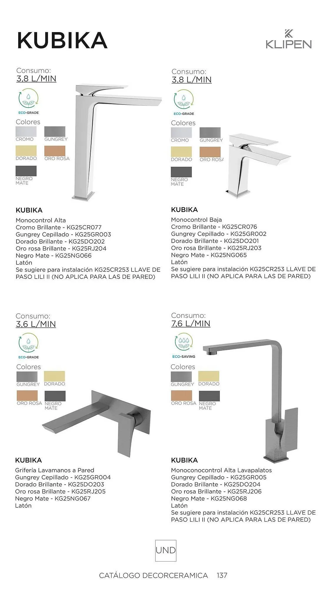 Catalogo de Catálogo Decorceramica 6 de noviembre al 6 de mayo 2025 - Pag 137