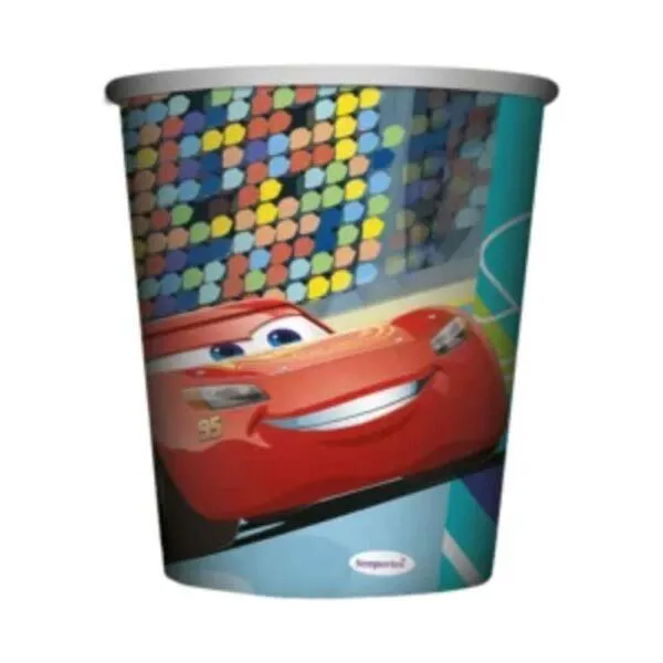 VASO DISEÑO CARS x8