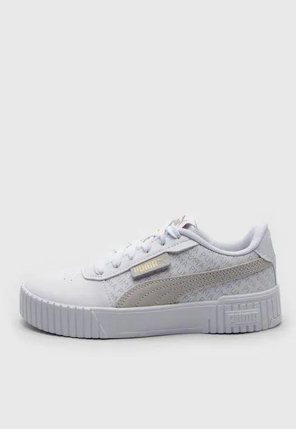 Tenis Lifestyle Blanco-Beige-Dorado Puma Carina 2.0 Logobsession