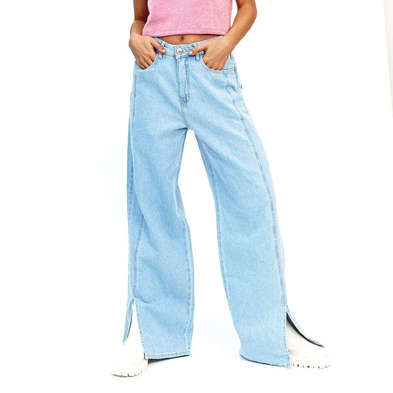 Jean Wide Leg Talle Alto Perus
