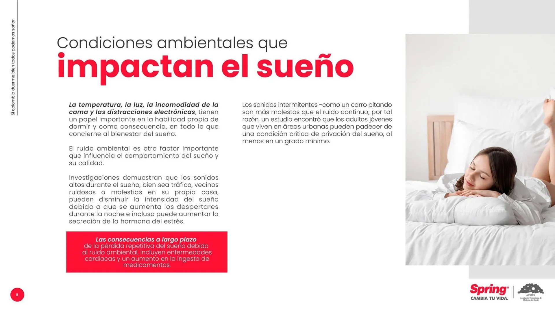 Catalogo de Catálogo Colchones Spring 3 de septiembre al 30 de septiembre 2025 - Pag 8