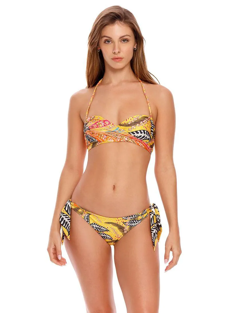 Top de bikini eco bordado nefti