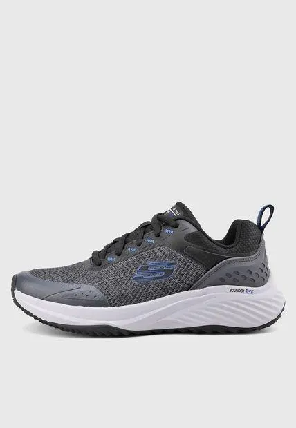 Tenis Running Gris-Negro SKECHERS Bounder RSE