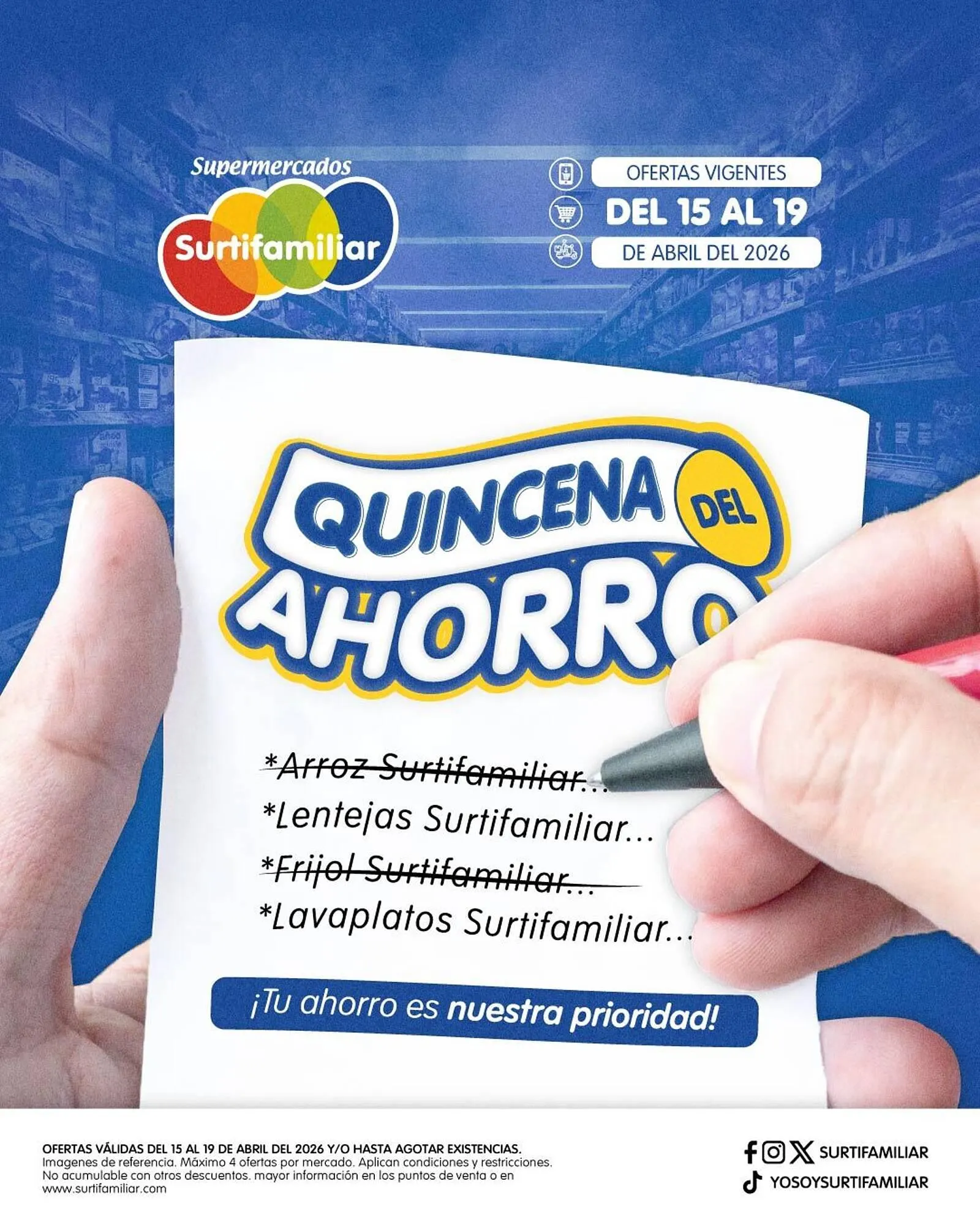 Catalogo de Catálogo Surtifamiliar 15 de abril al 19 de abril 2026 - Pag 1