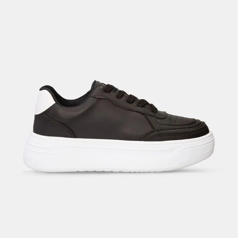 Tenis Casuales Negro Bata Irene Mujer