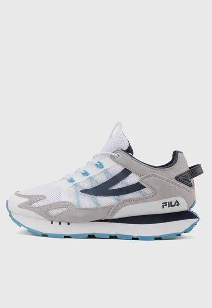 Tenis Lifestyle Blanco-Gris-Turquesa FILA Champion