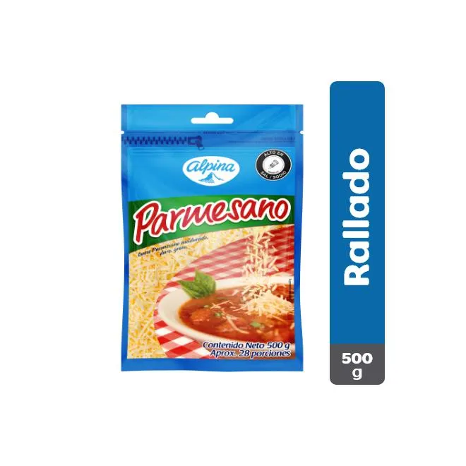 Queso Parmesano Rallado Alpina 500 g