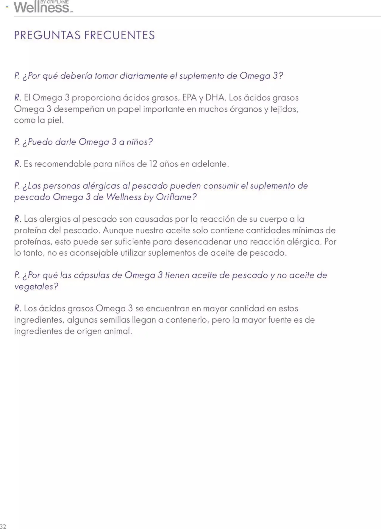 Catalogo de Oriflame - Guía de Producto Wellness 1 de junio al 31 de diciembre 2024 - Pag 32