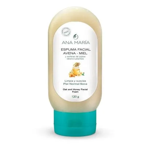 Espuma facial de avena y miel x 120 ml