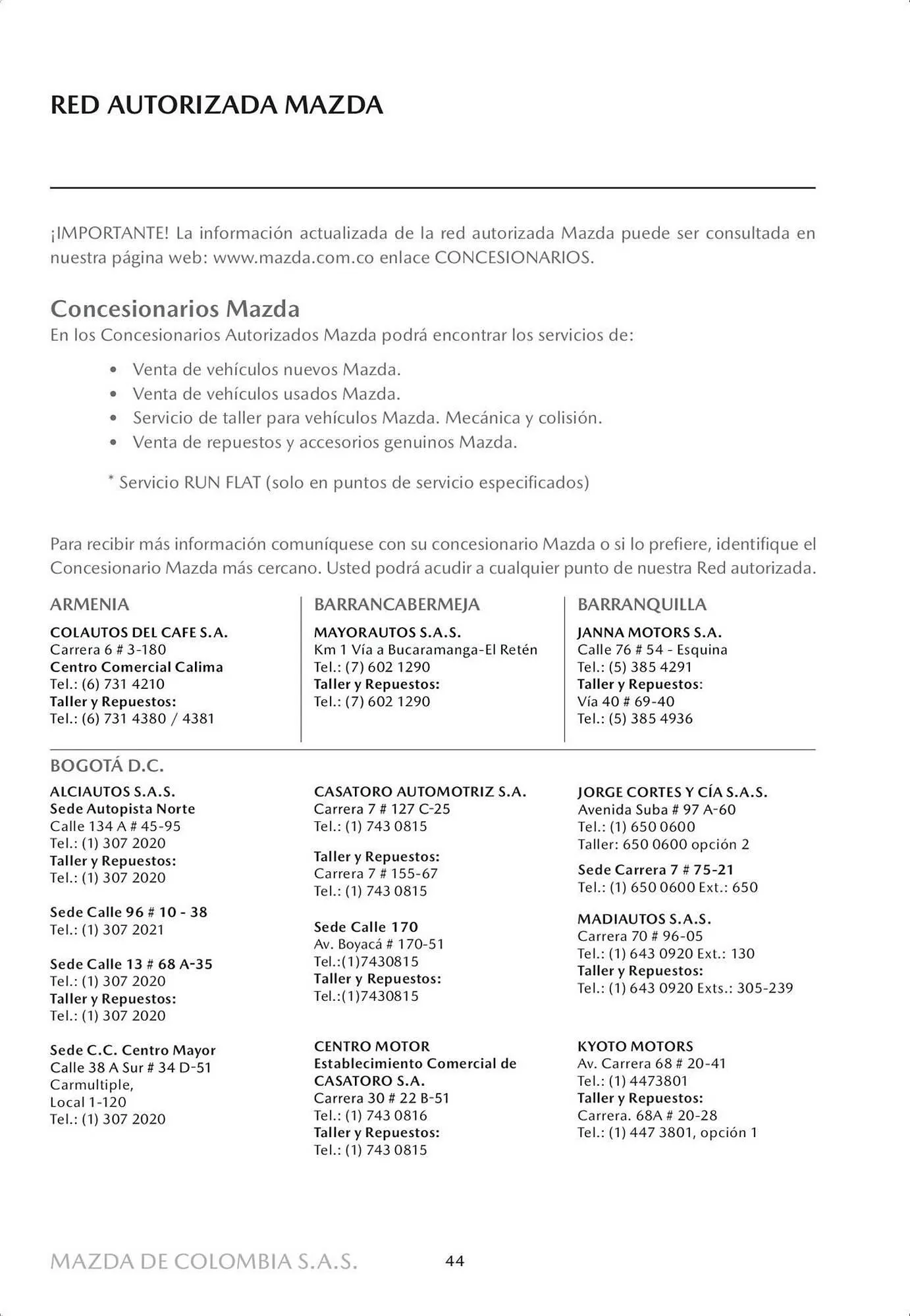 Catalogo de Catálogo Mazda 4 de octubre al 4 de octubre 2024 - Pag 46