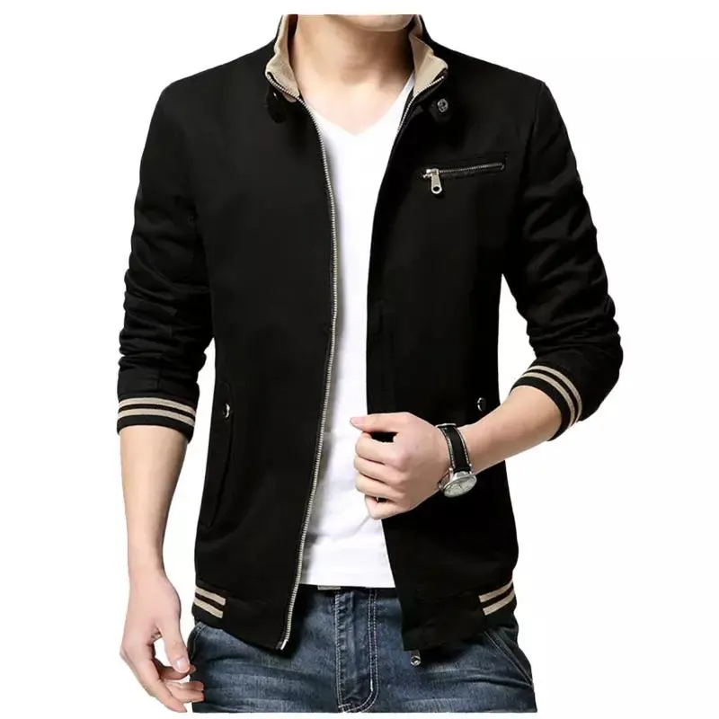 Chaqueta Hombre Drill Beisbolera.