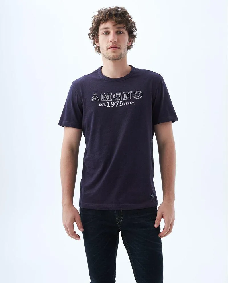 Camiseta estampada frontal para hombre