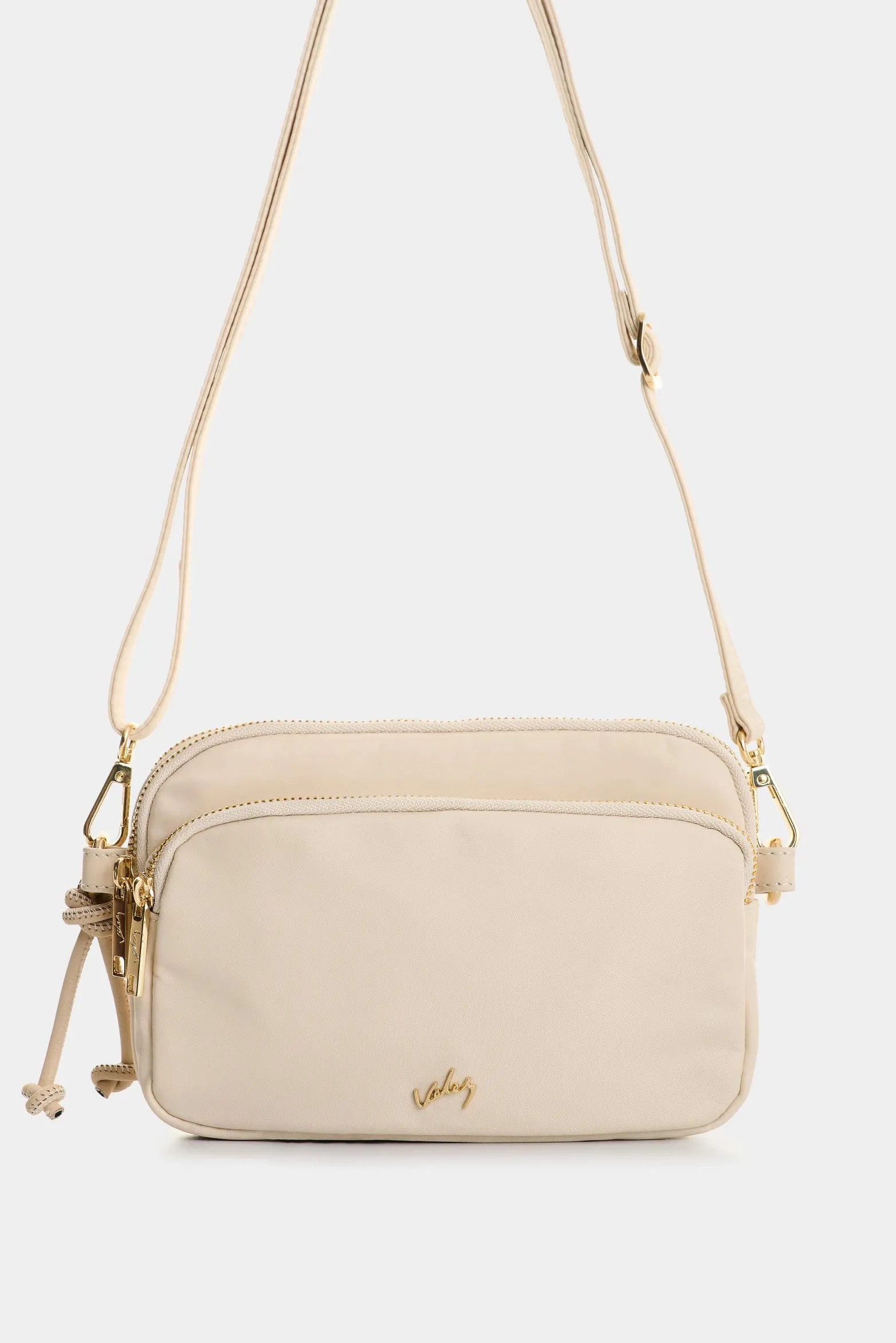 Manos libres en lona y cuero para mujer Tabata