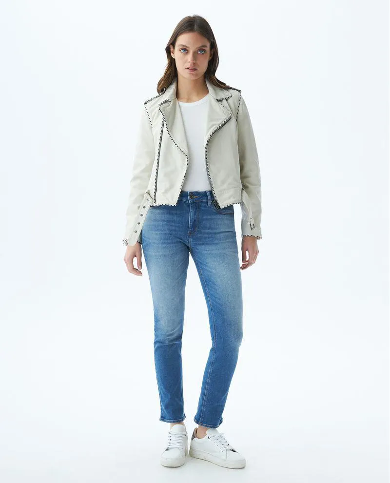 Jean de Mujer High Rise, Cosmo, Boot Cut - Azul Medio