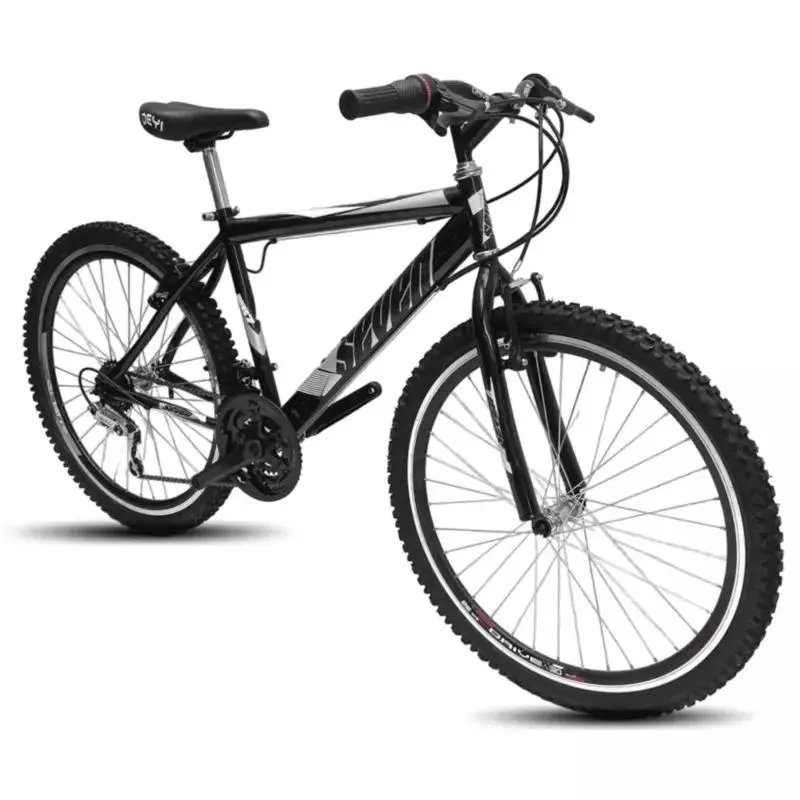 Bicicleta todoterreno para hombre Rin 26 18 cambios negro