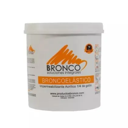 Broncoelástico Gris 1/4 Galón, Bronco