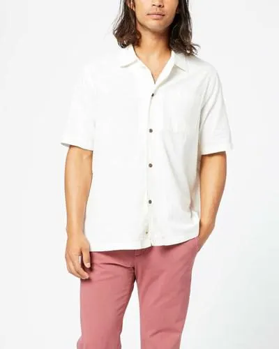 Camisas Dockers Boxy Woven Shirt,Regular Fit Hombre Blancas | ORHFX0836