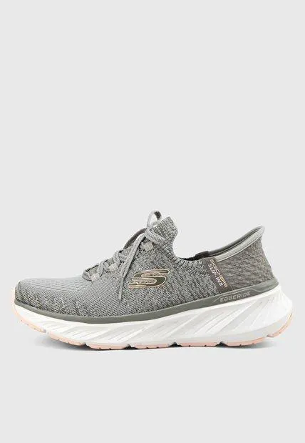 Tenis Training Gris-Verde Oliva-Blanco SKECHERS Edgeride