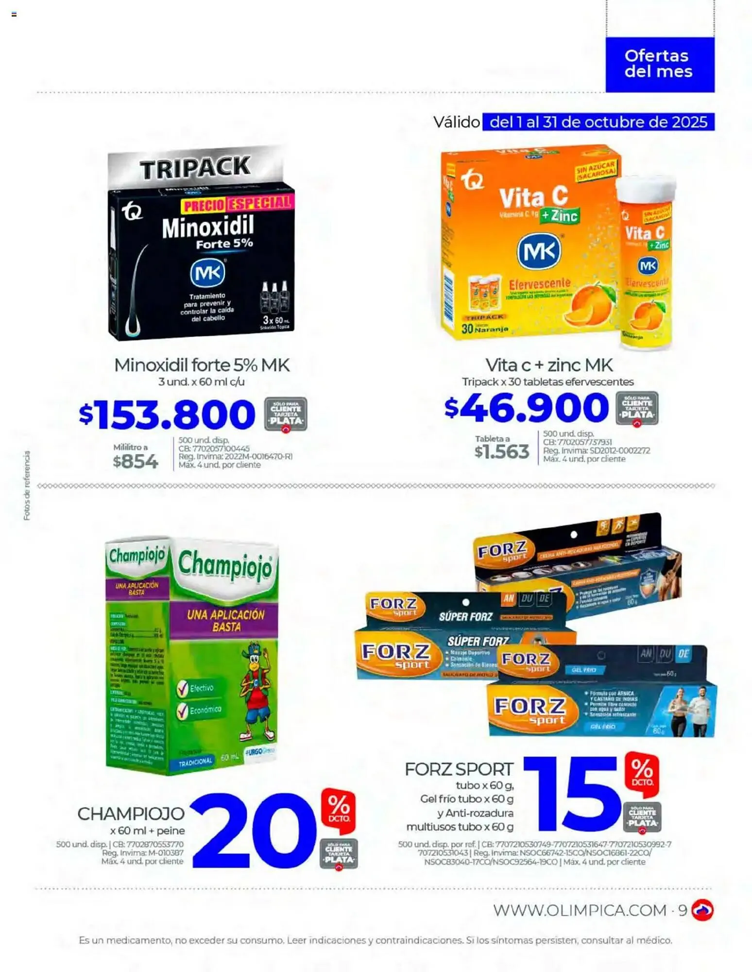 Catalogo de Catálogo Olímpica 1 de octubre al 1 de noviembre 2025 - Pag 9