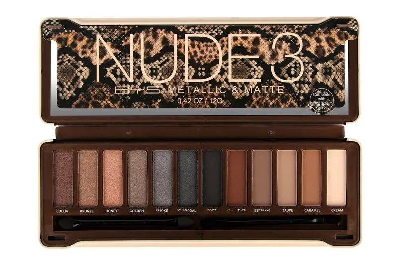 Paleta De Sombras Bys Nude 3 De 12 Tonos