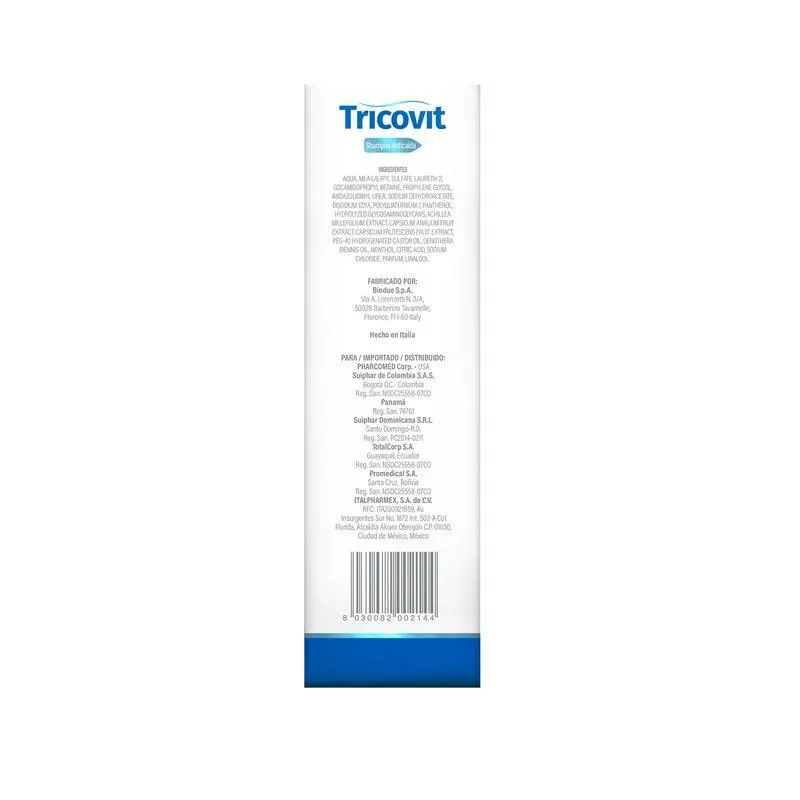 Tricovit Shampoo Frasco X 250 Ml