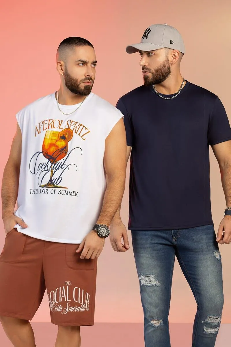 CONJUNTO X 2 CAMISETA MC-CAMISETA MS Multicolor