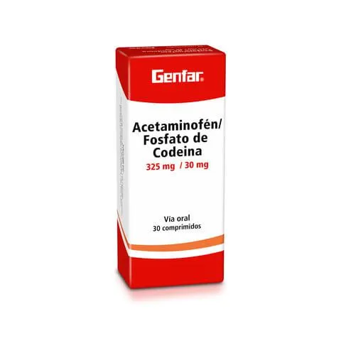 Acetaminofen + Codeina 325/30 Mg Caja X 30 Tabl