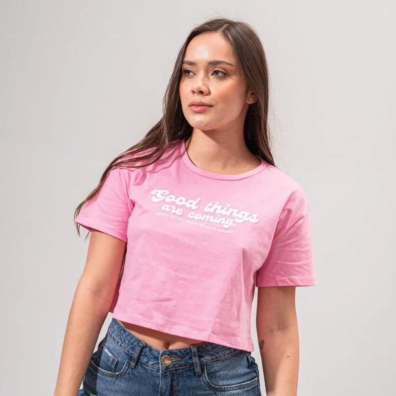 Camiseta Amplia Corta Manga Corta Necer