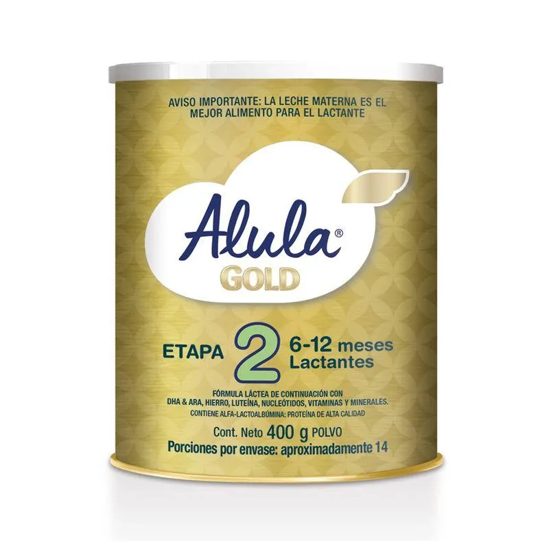 Formula Infantil Alula Gold 2 X 400 Gr