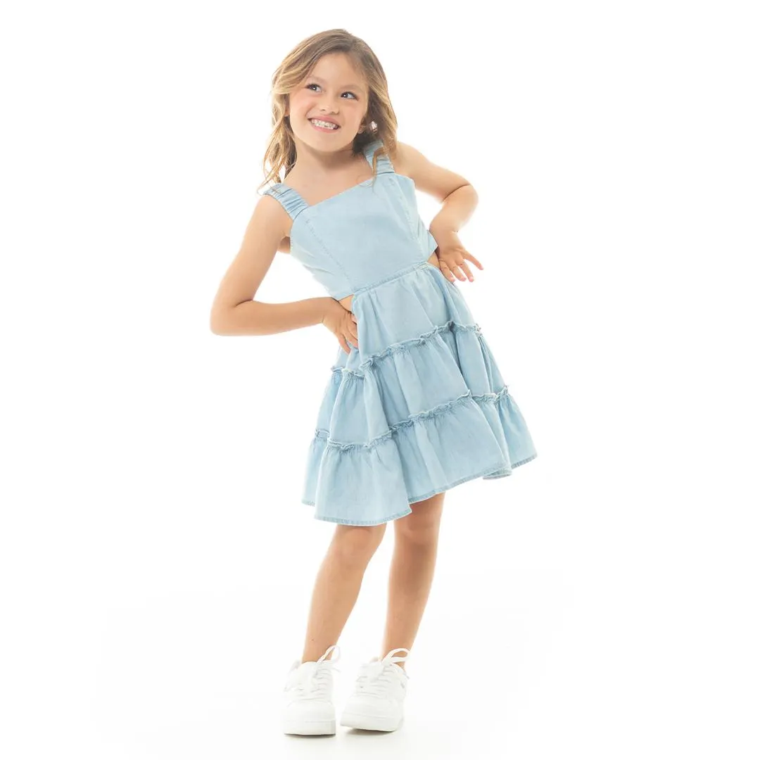 DENIM MINI DRESS FOR GIRLS