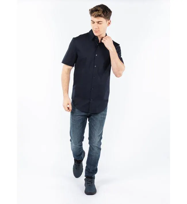 Camisa Slim Manga Corta