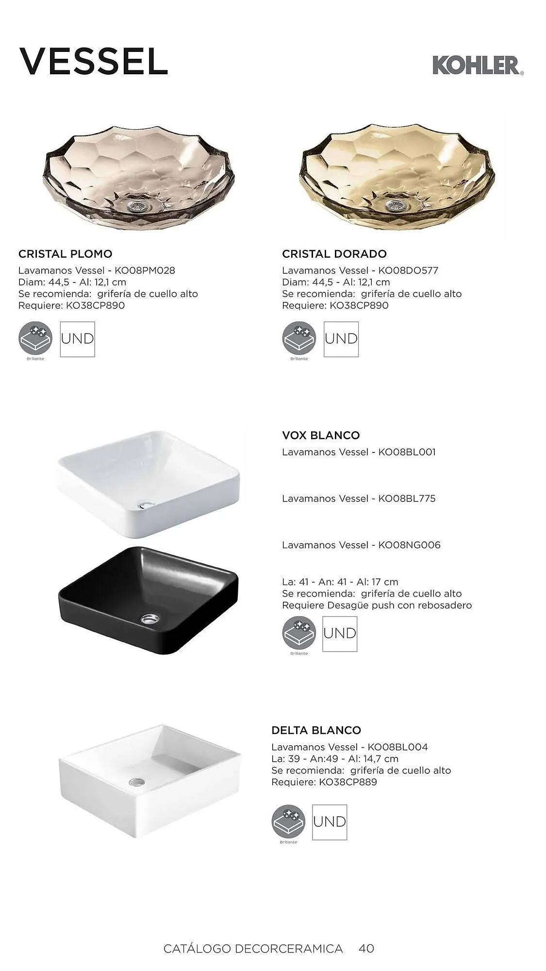 Catalogo de Catálogo Decorceramica 6 de noviembre al 6 de mayo 2025 - Pag 40