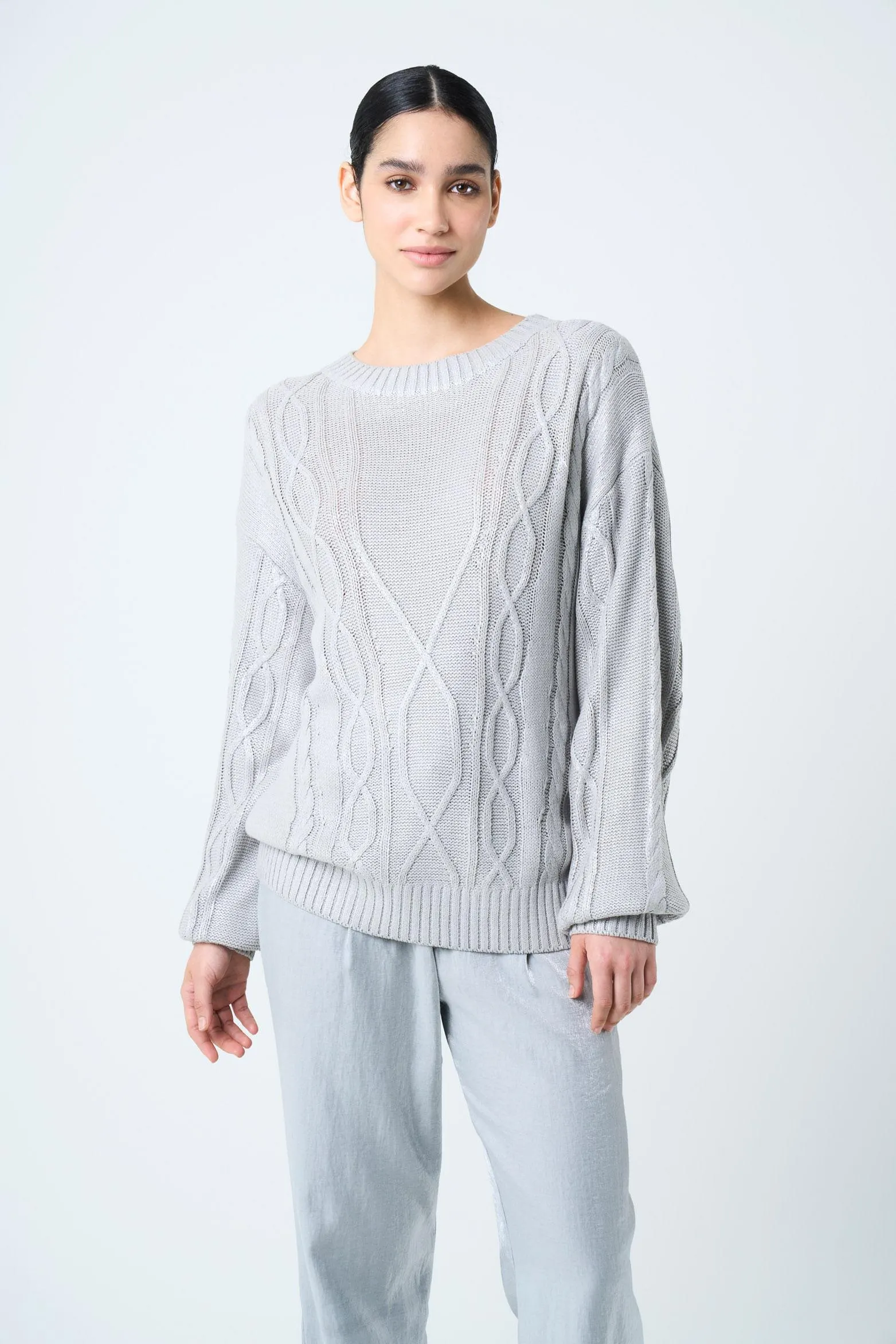 Sweater tejido Layla para mujer efecto resinado