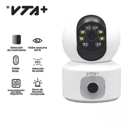 Camara Fija Con Movimiento de Doble Lente 2mpx Vta+