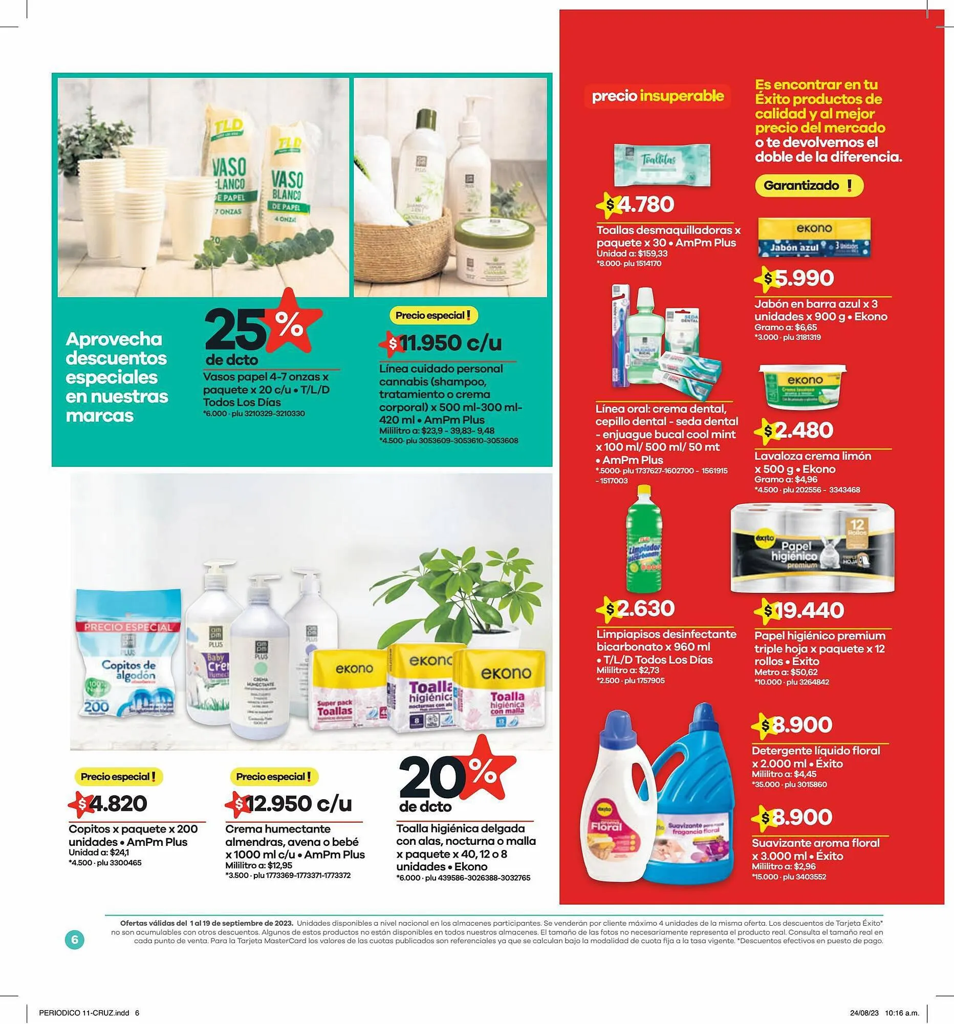 Catalogo de Catálogo Éxito 1 de septiembre al 19 de septiembre 2023 - Pag 6