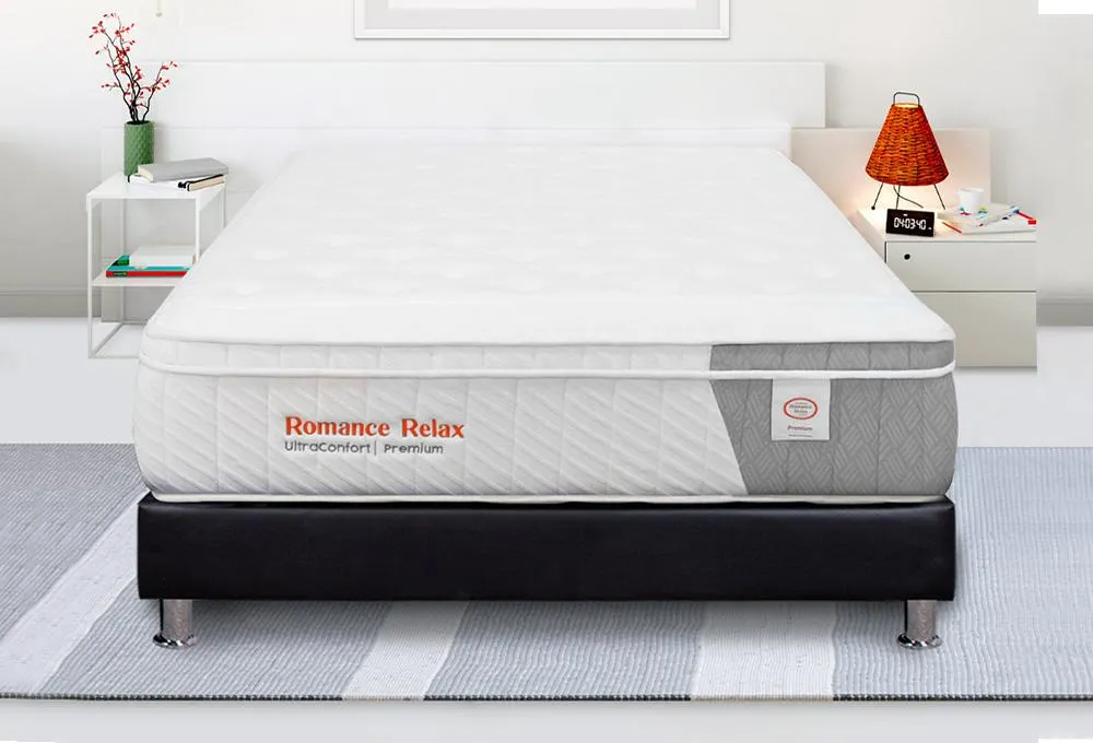 Combo Colchón Ultra Confort Premium + Base Cama Acacia