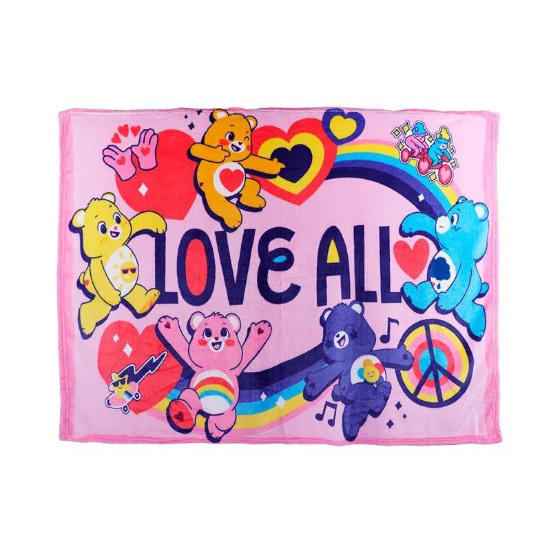 Manta Coleccion Care Bears Love All Rosa