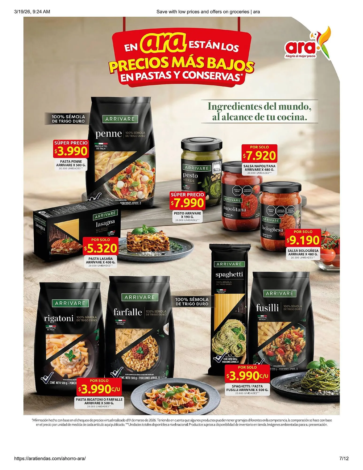 Catalogo de Catálogo Ara 19 de marzo al 10 de abril 2026 - Pag 7