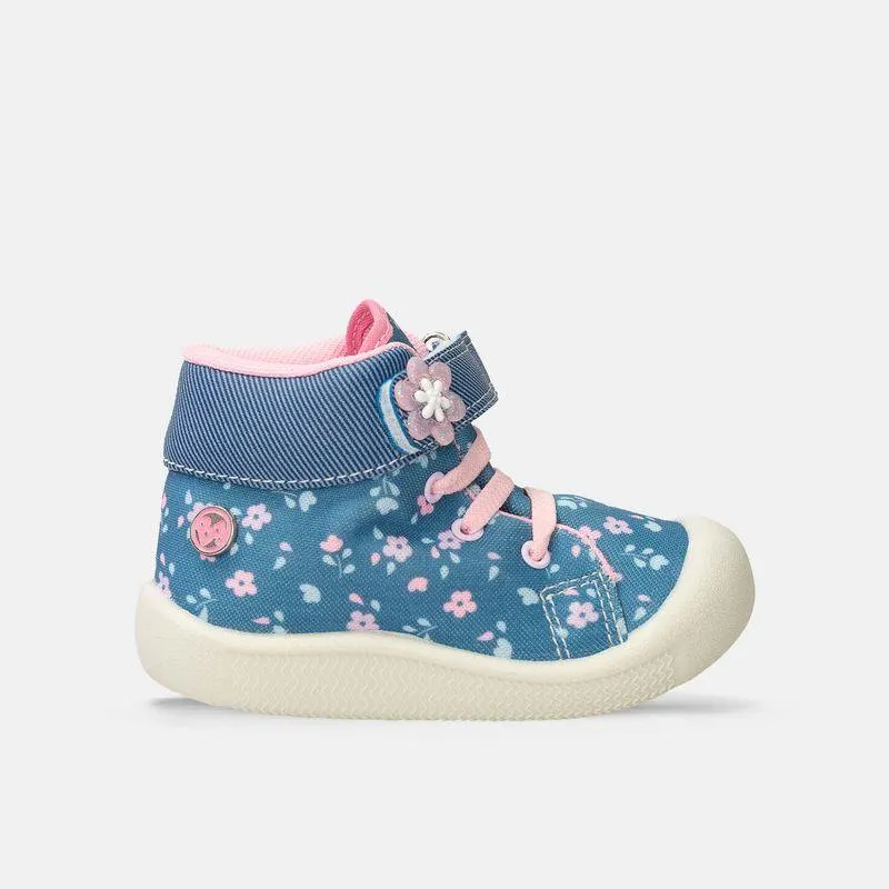 Tenis Casuales Azul Bubblegummers Silvi Niña