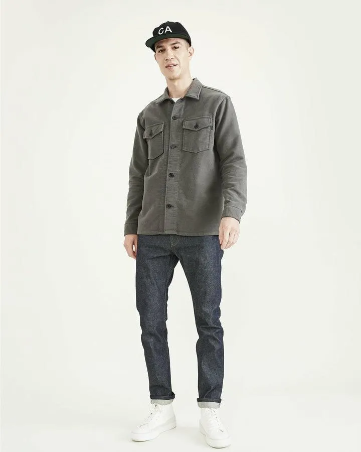 Camisas Dockers Overshirt,Relaxed Fit Hombre Verde | RNDQV5842